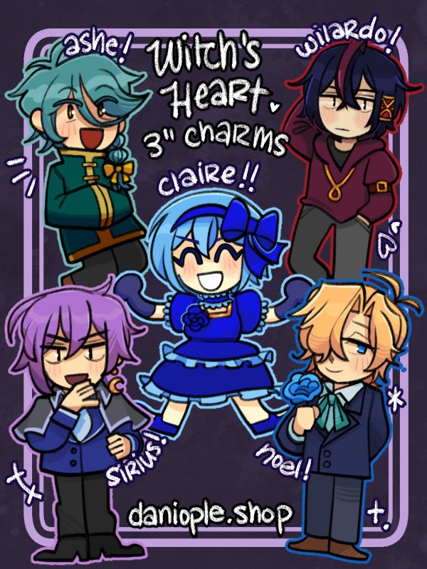 Witch's Heart - Acrylic Charms product image (1)