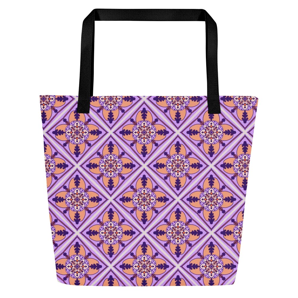 Detailed Symmetrical Pattern All Over Print Tote product image (1)