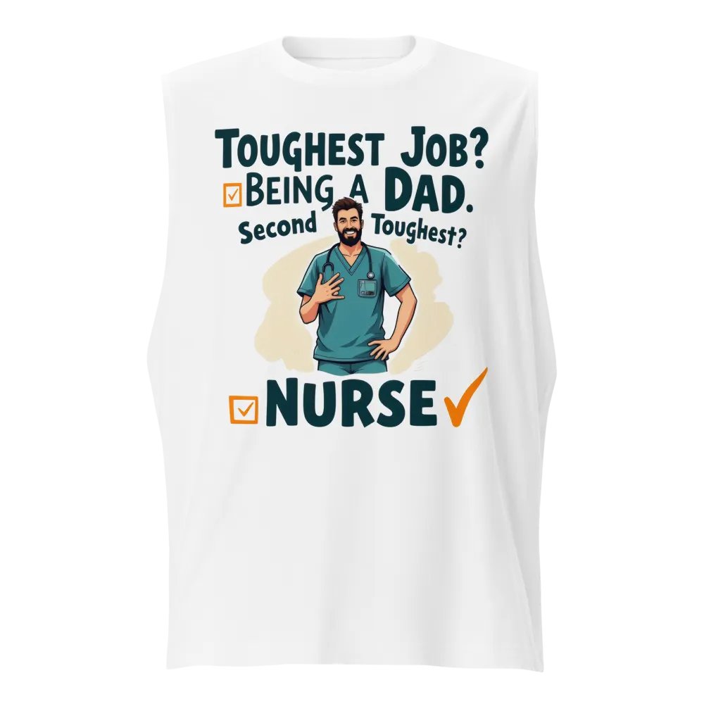 Dad and Nurse: Toughest Jobs Muscle Tank product image (1)