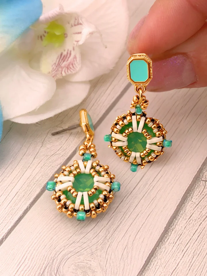 Beading Pattern - Taormina Crystal Earrings product image (1)