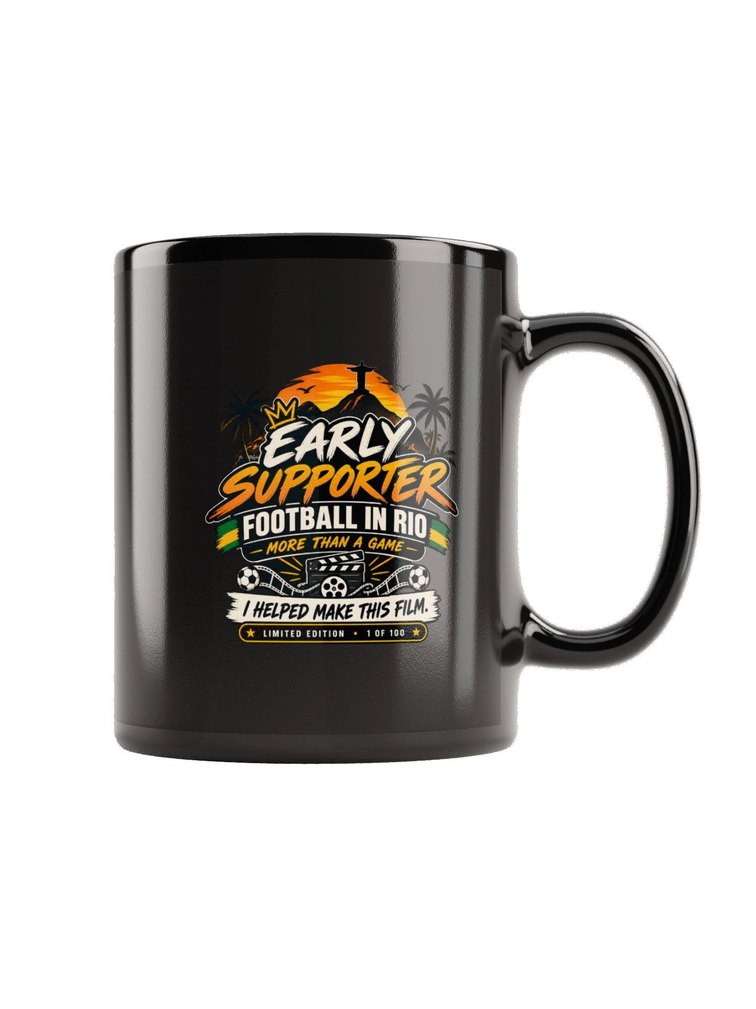 Official Football in Rio Logo Mug - Black product image (3)