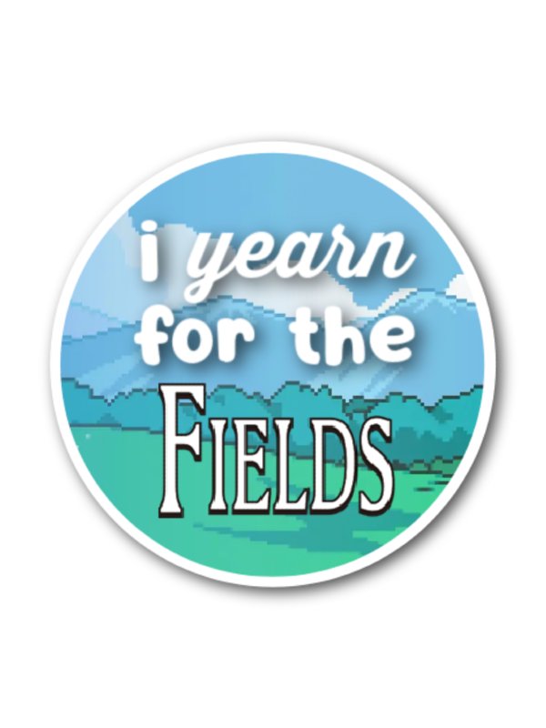 i ~yearn~ for the fields sticker product image (1)