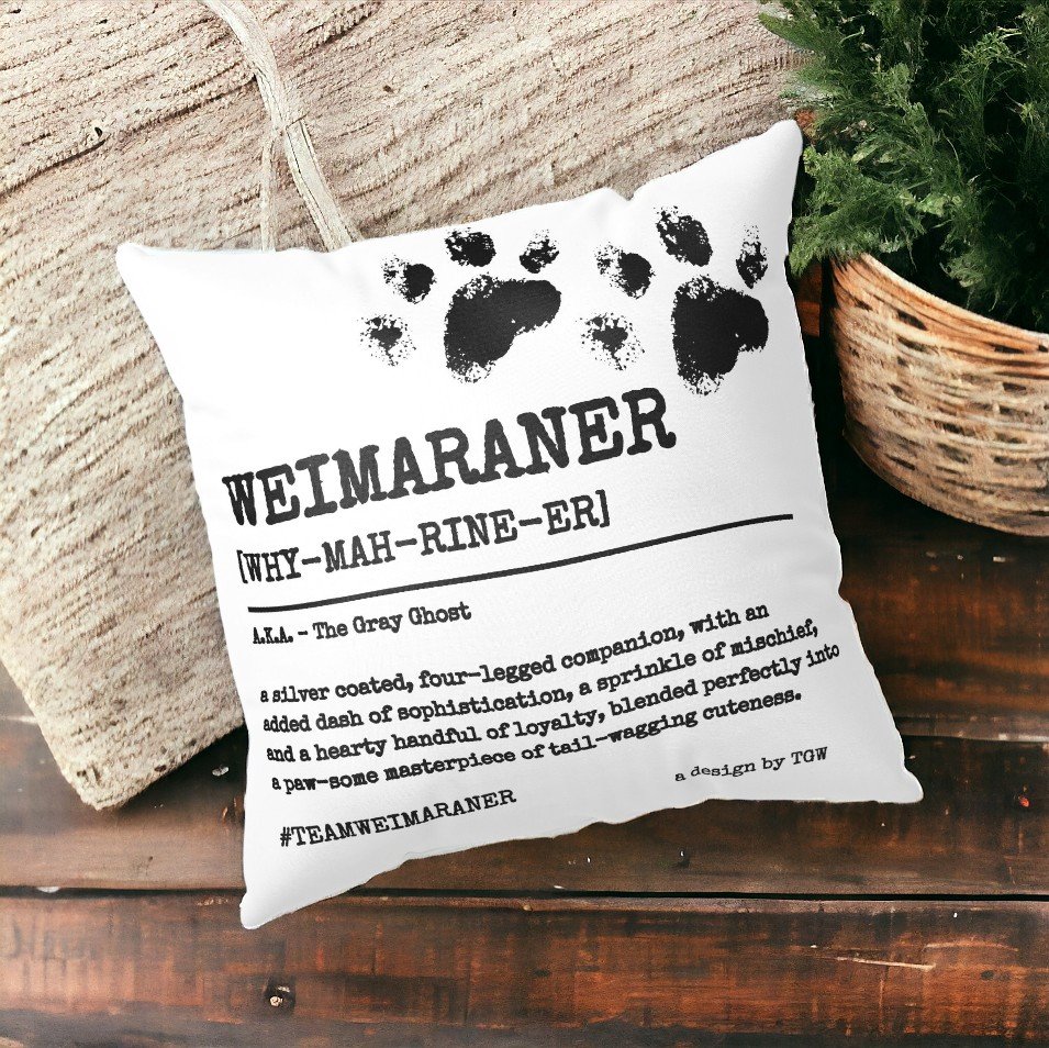 Definition of Weimaraner V2 - Pillow product image (1)
