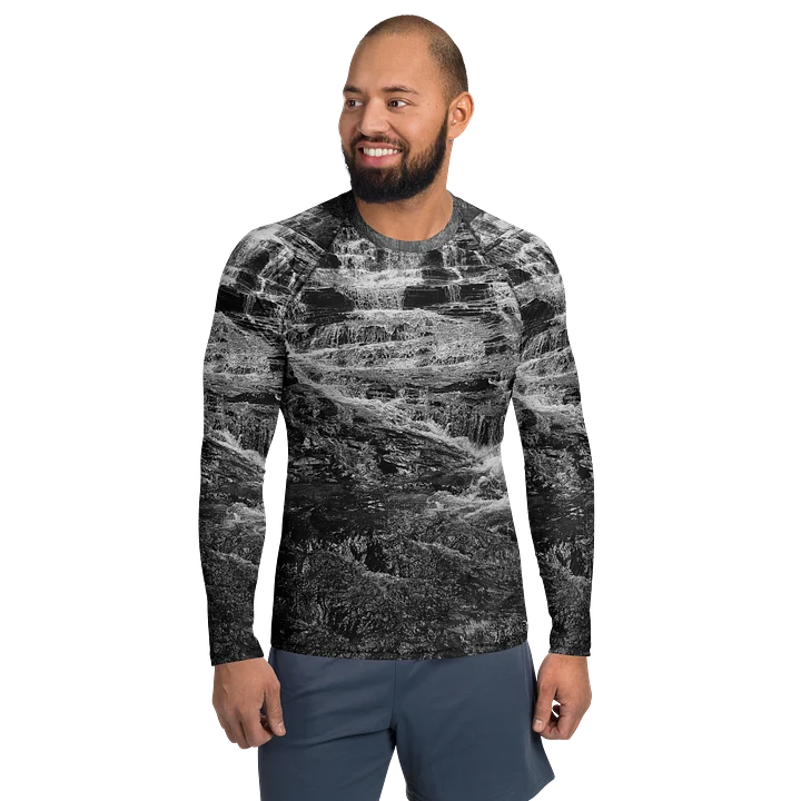 Cascades In Black Rash Guard product image (1)