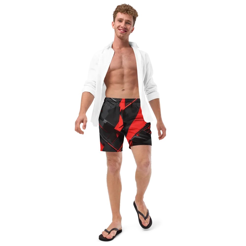 Abstract red ans black- Swim Trunks product image (11)