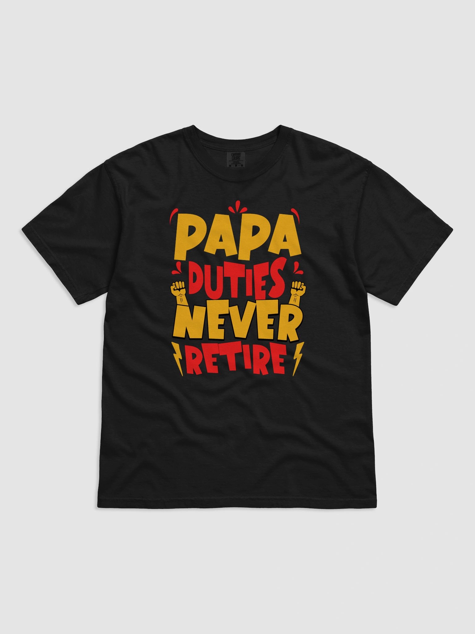 Papa Duties Never Retire Graphic Tee product image (11)