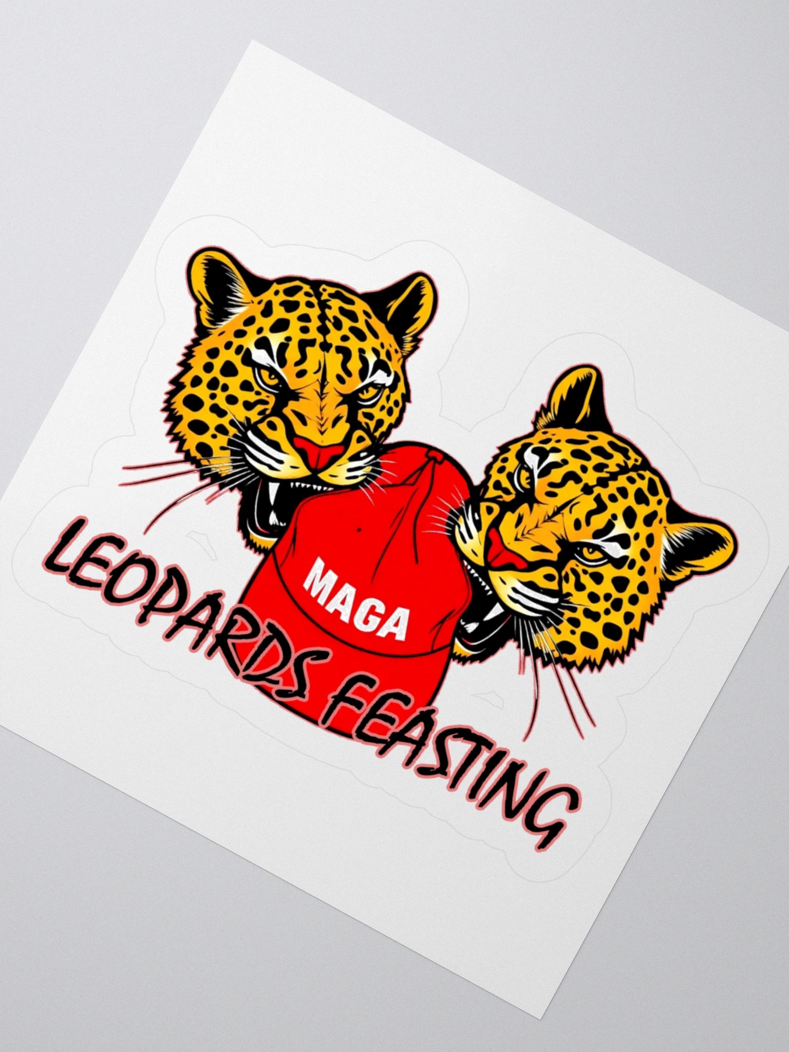 Leopards Eating Faces Meme Sticker - Funny Vinyl Decal product image (4)