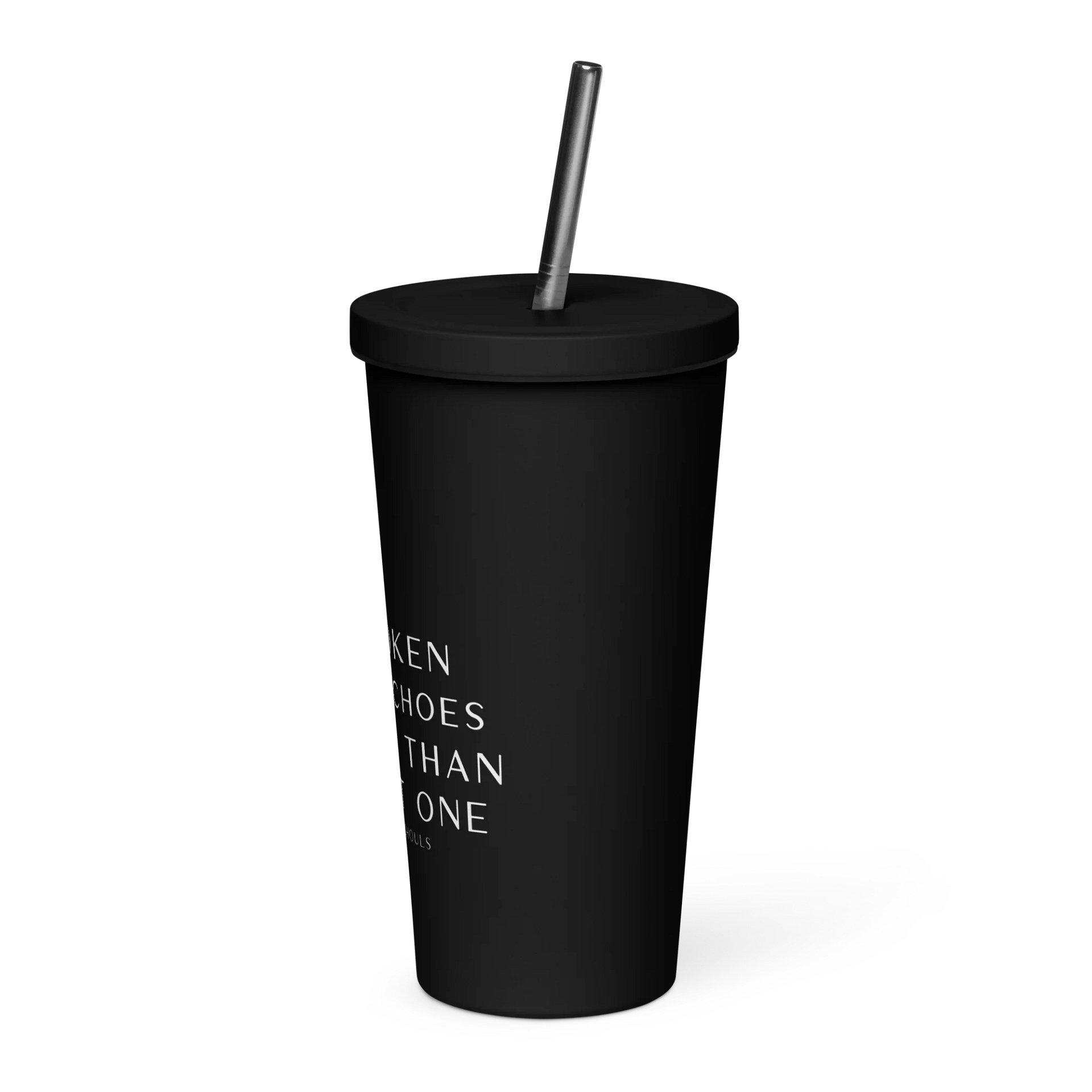Dresden Mire Insulated Tumbler with a Straw - Dark product image (2)