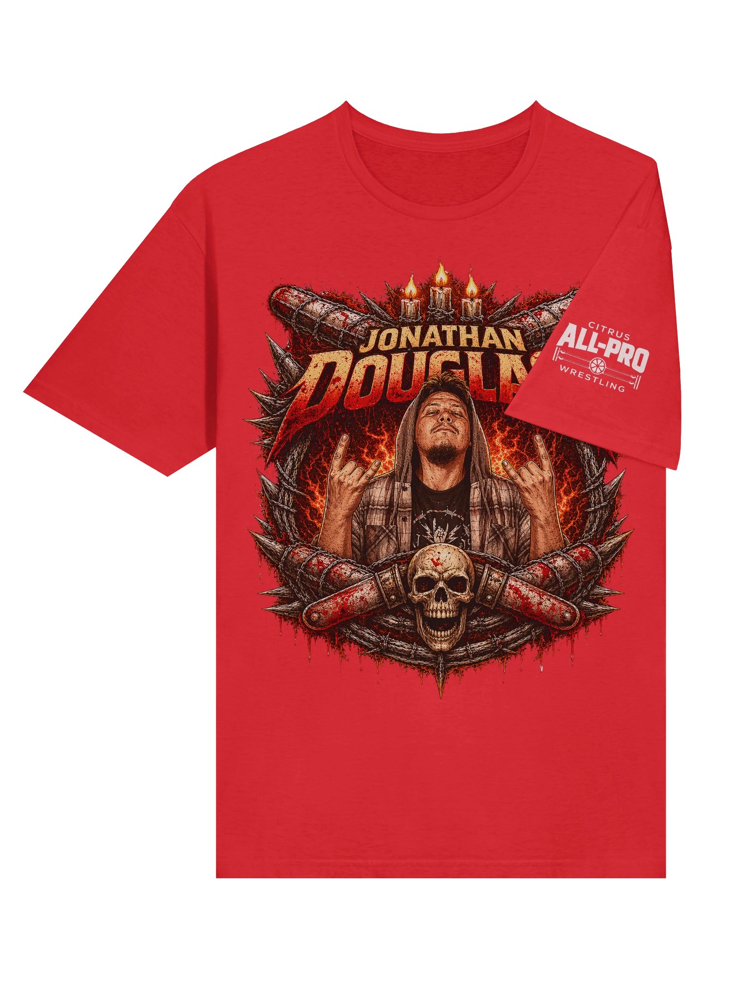 Jonathan Douglas "Skull and Bats" Tee product image (6)
