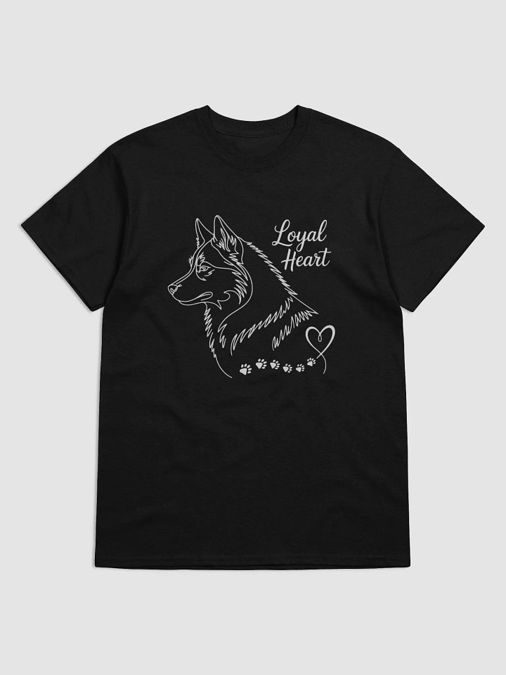 Loyal Heart Dog Line Drawing T-Shirt product image (8)