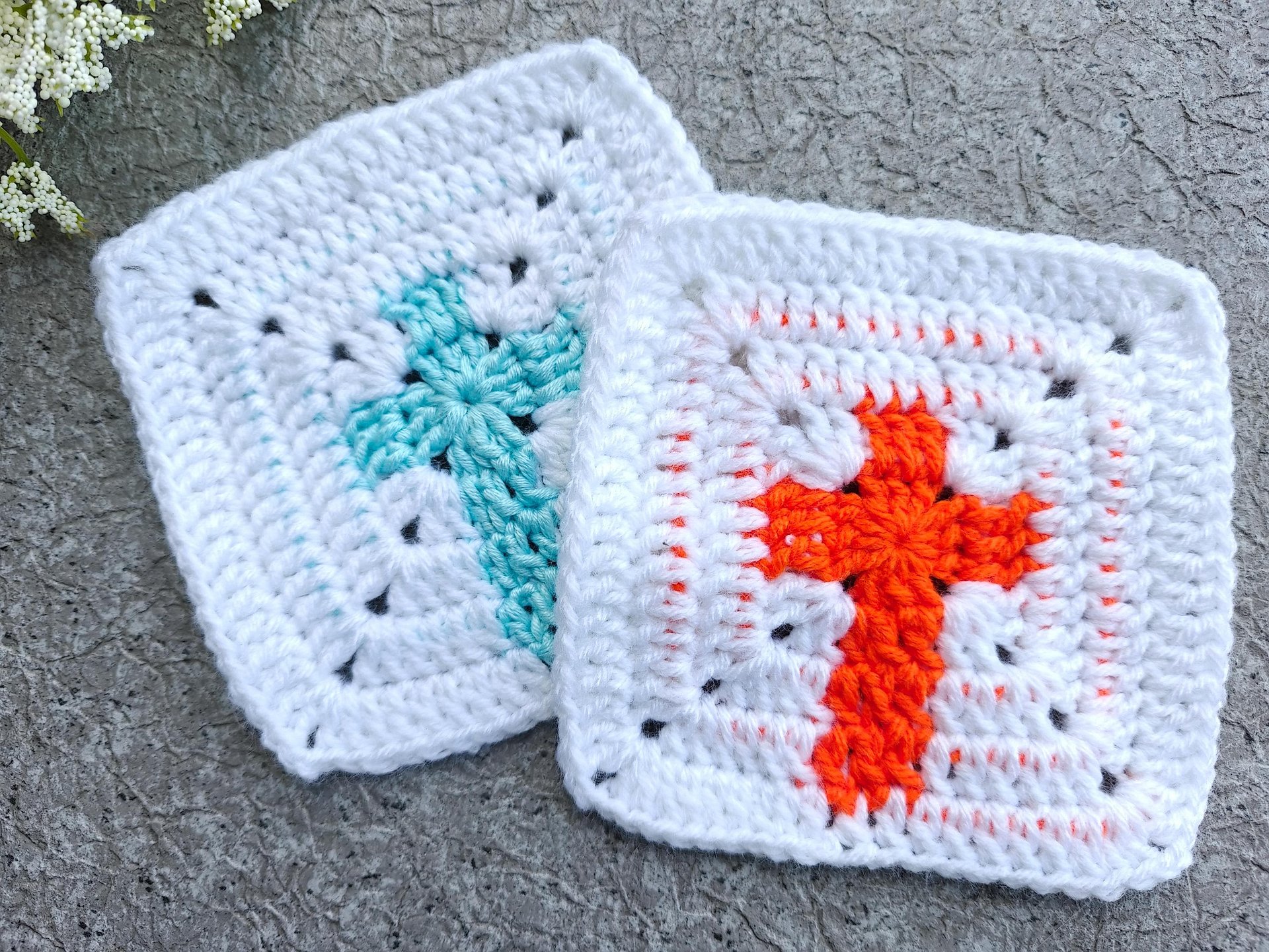 Crochet Cross Motif Block Pattern (Granny Square) product image (2)