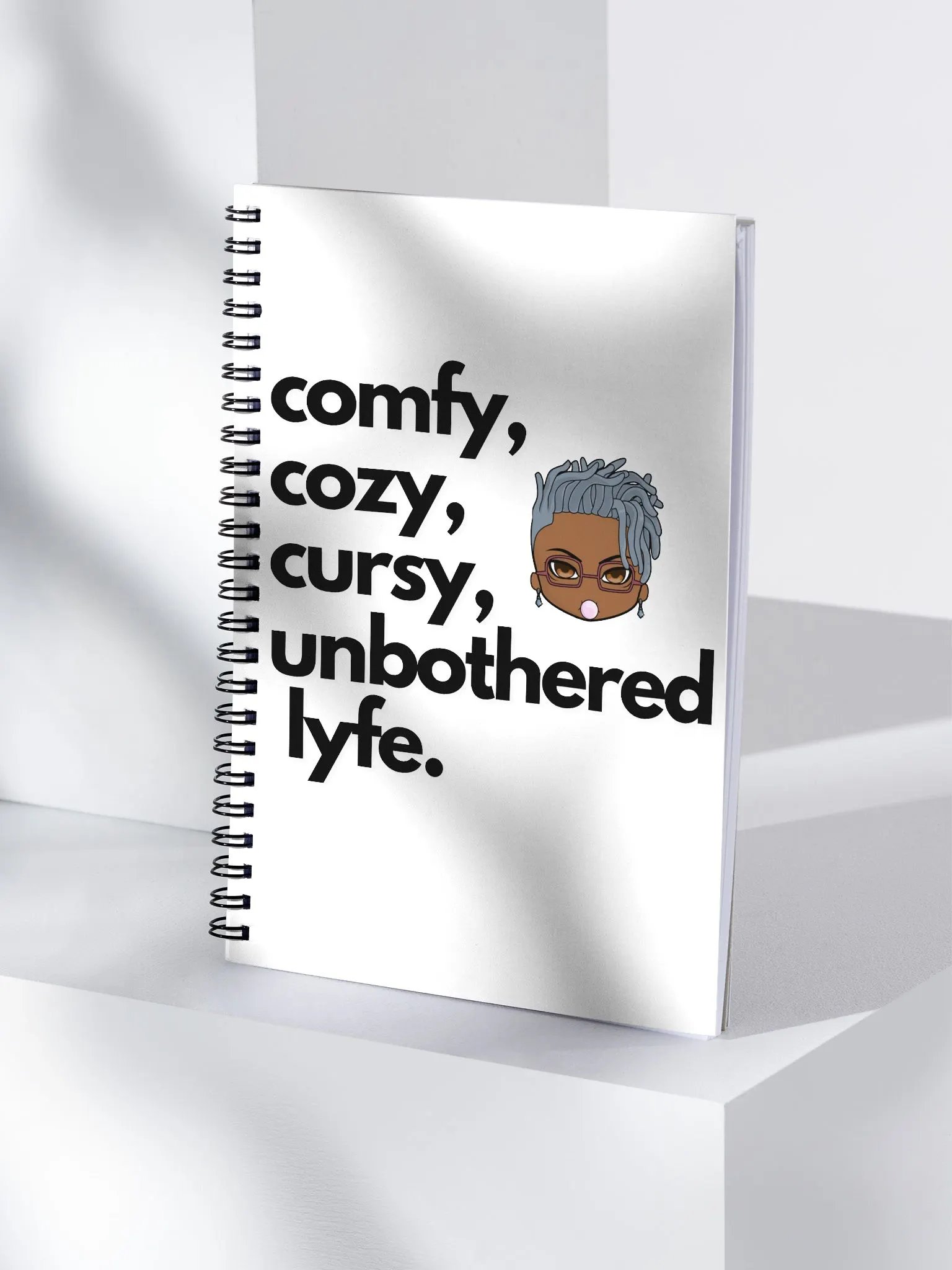 Unbothered Lyfe - ComfyCozyCursy Notebook product image (4)