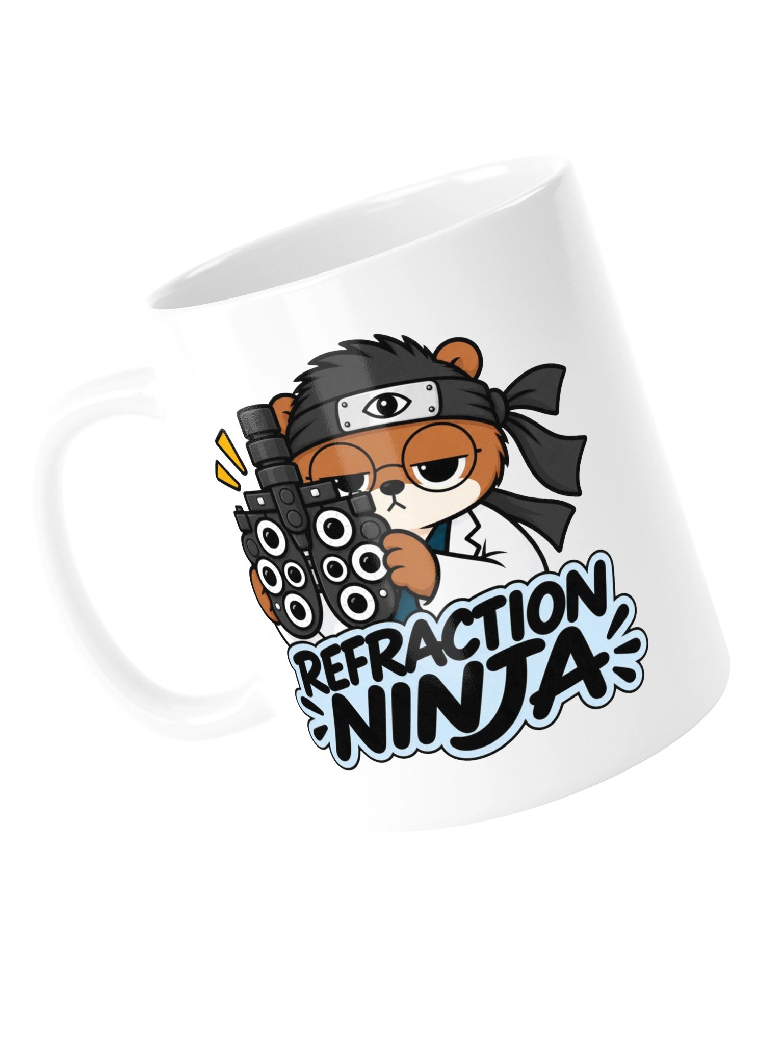 Sleepy Optometrist Refraction Ninja Mug product image (5)