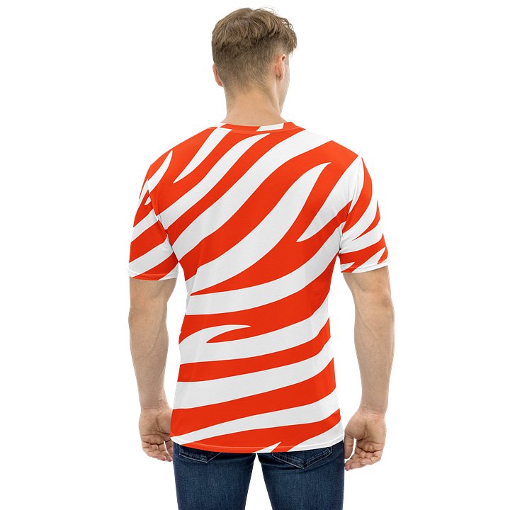Tiger Print Classic T-Shirt – Orange White product image (2)