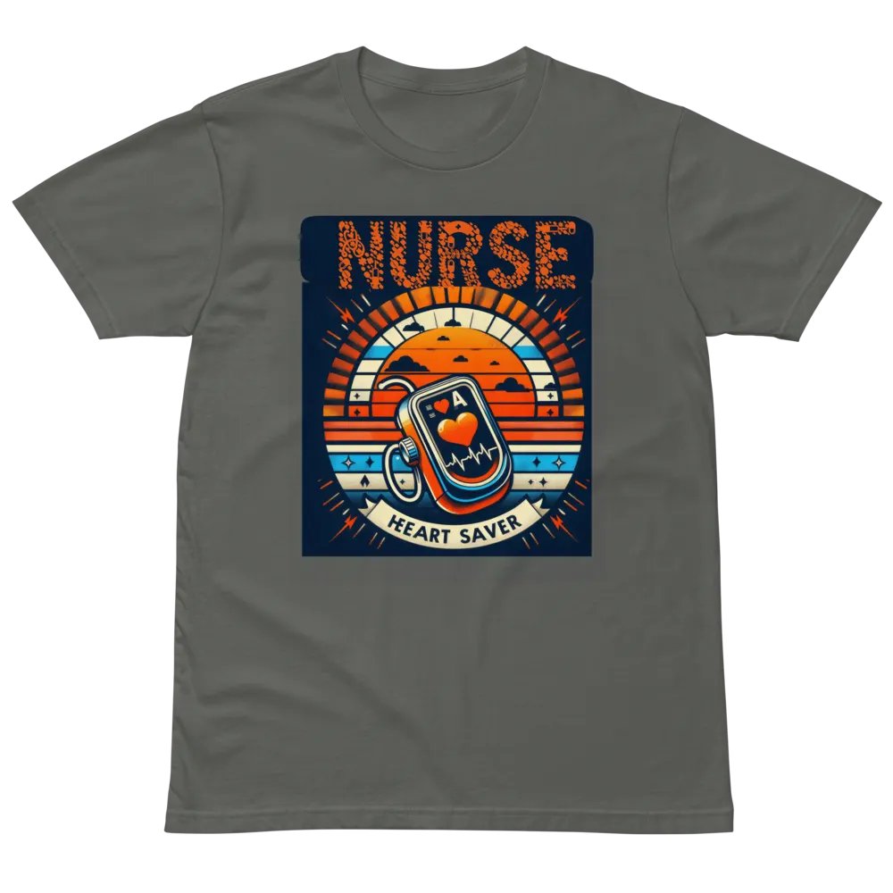 Heart Saver Nurse Sunset T-shirt product image (3)