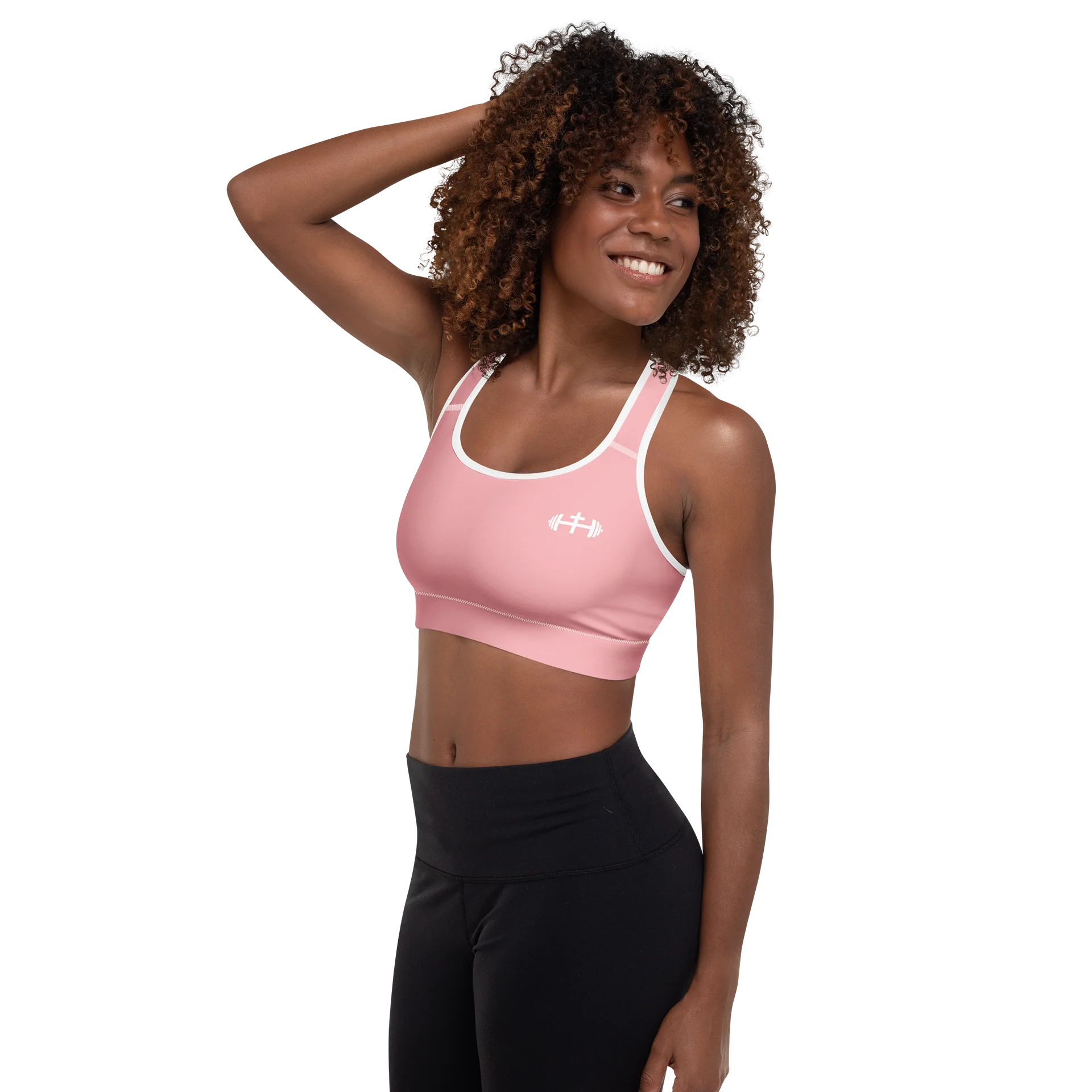 His House Womens Padded Sports Bra - Pink product image (5)
