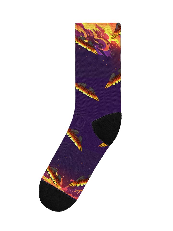 “Inferno Flow” – Junkie Project Socks product image (1)