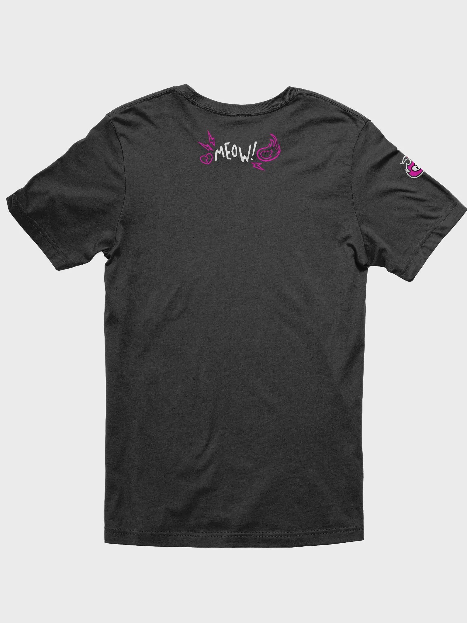Heartbreaker Virtual Meow // T-Shirt - Hot Pink - Dark Mode product image (2)