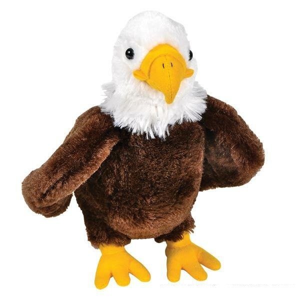 Cute 11" Bald Eagle Plush - Soft Stuffed Anime Style Bird of Prey Toy product image (1)