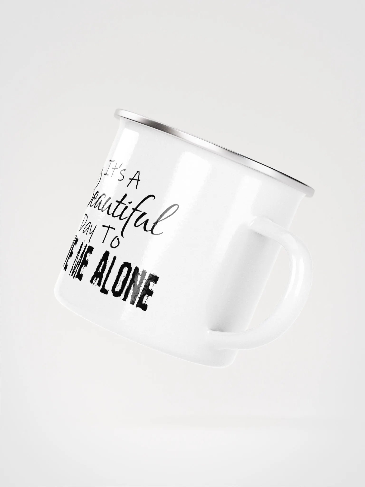 Leave Me Alone (Enamel Mug) product image (3)