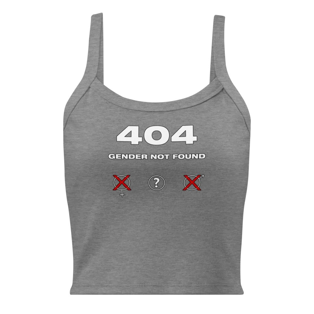 404 Gender not Found Crop Tank product image (1)
