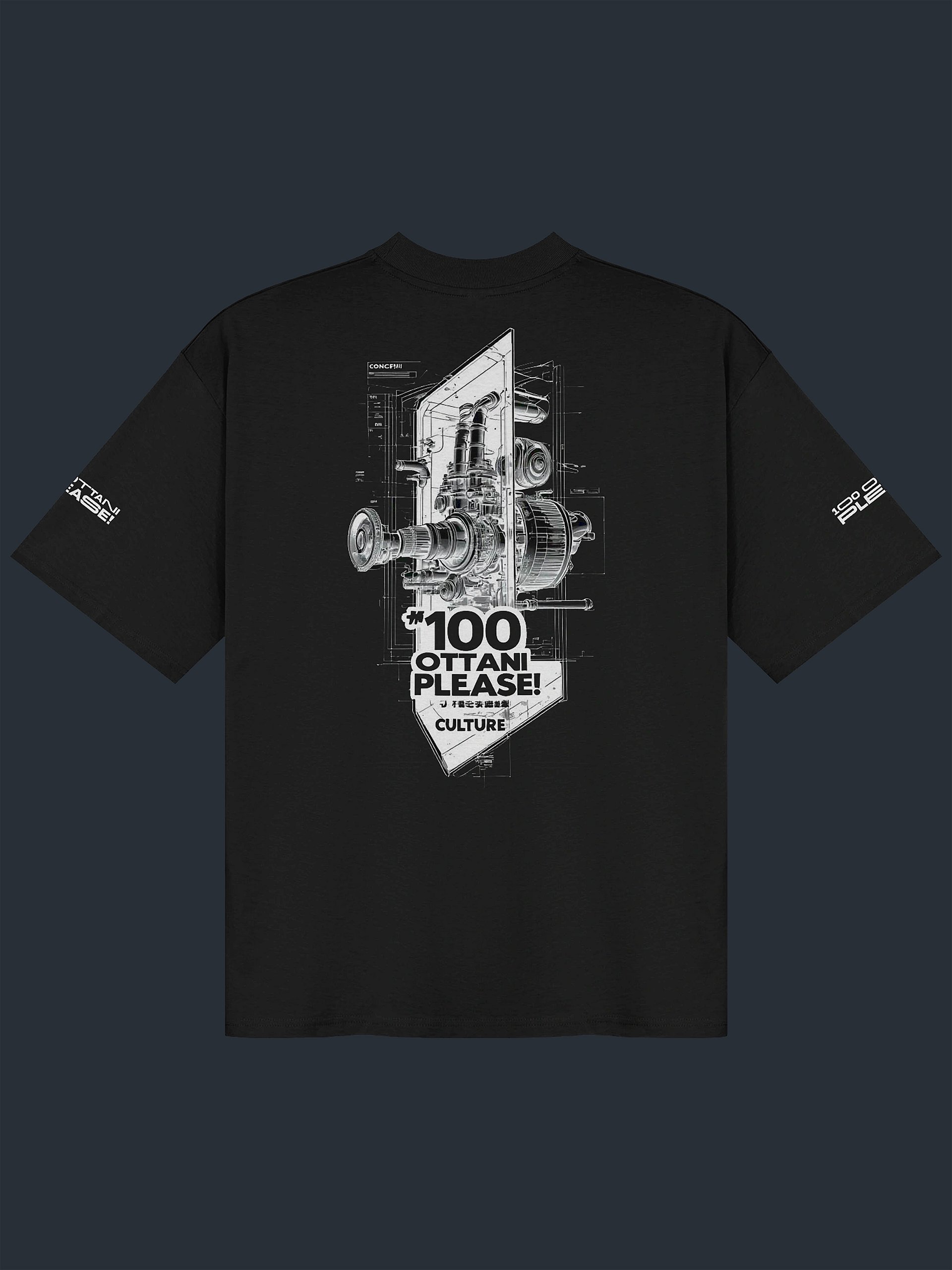 100 Ottani Please!™ Oversized Unisex Racing Streetwear Graphic T-Shirt | Nitro Rush Edition product image (1)