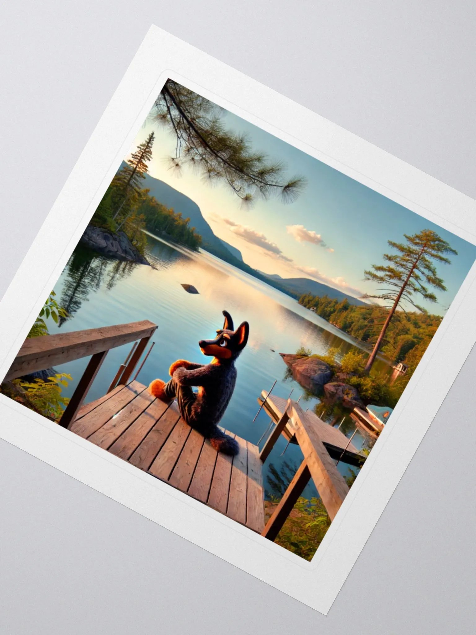 AI Generated Doberman Sticker product image (2)