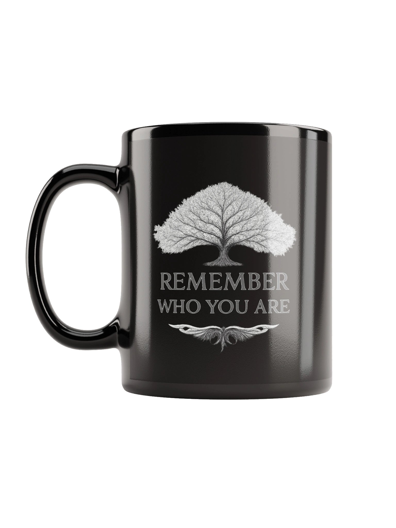 REMEMBER WHO YOU ARE BLACK CERAMIC MUG product image (6)