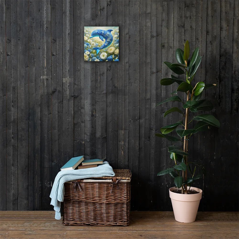 Flower Dolphin Wall Art product image (4)