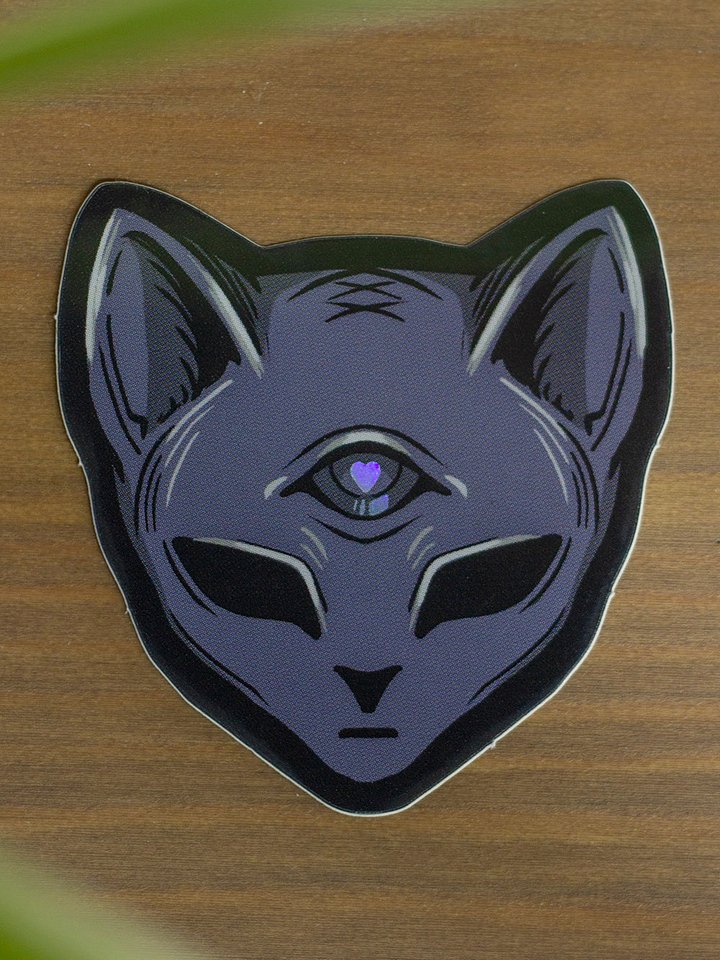 Goth Cat Sticker product image (1)
