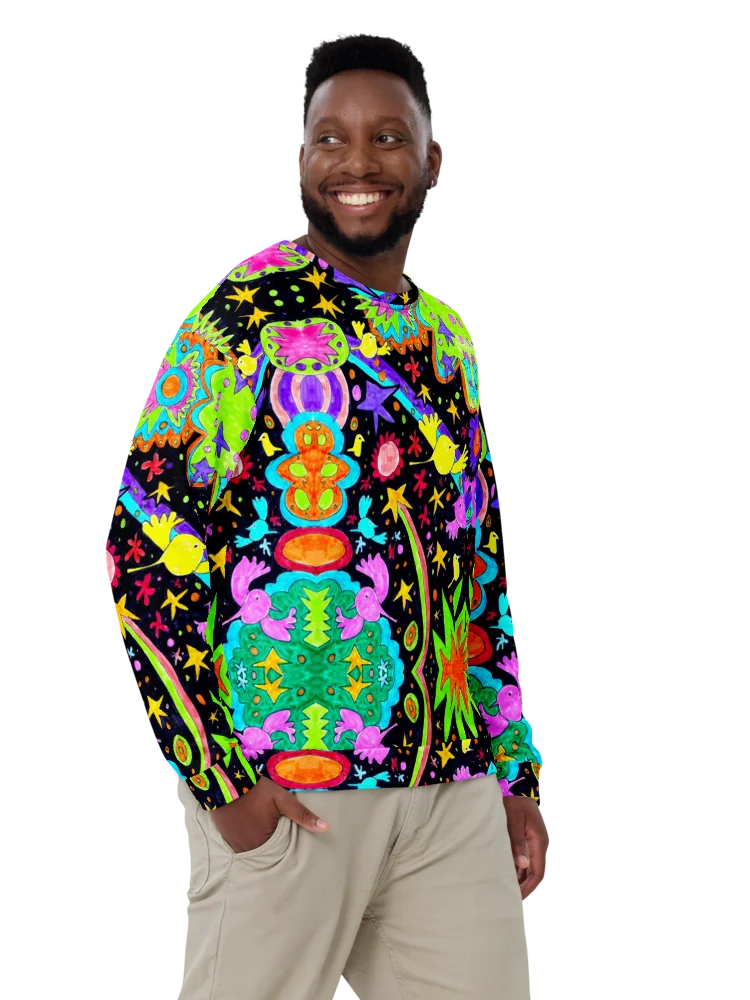 Abstract Cosmic Doodle Art Unisex Recycled Sweatshirt product image (8)