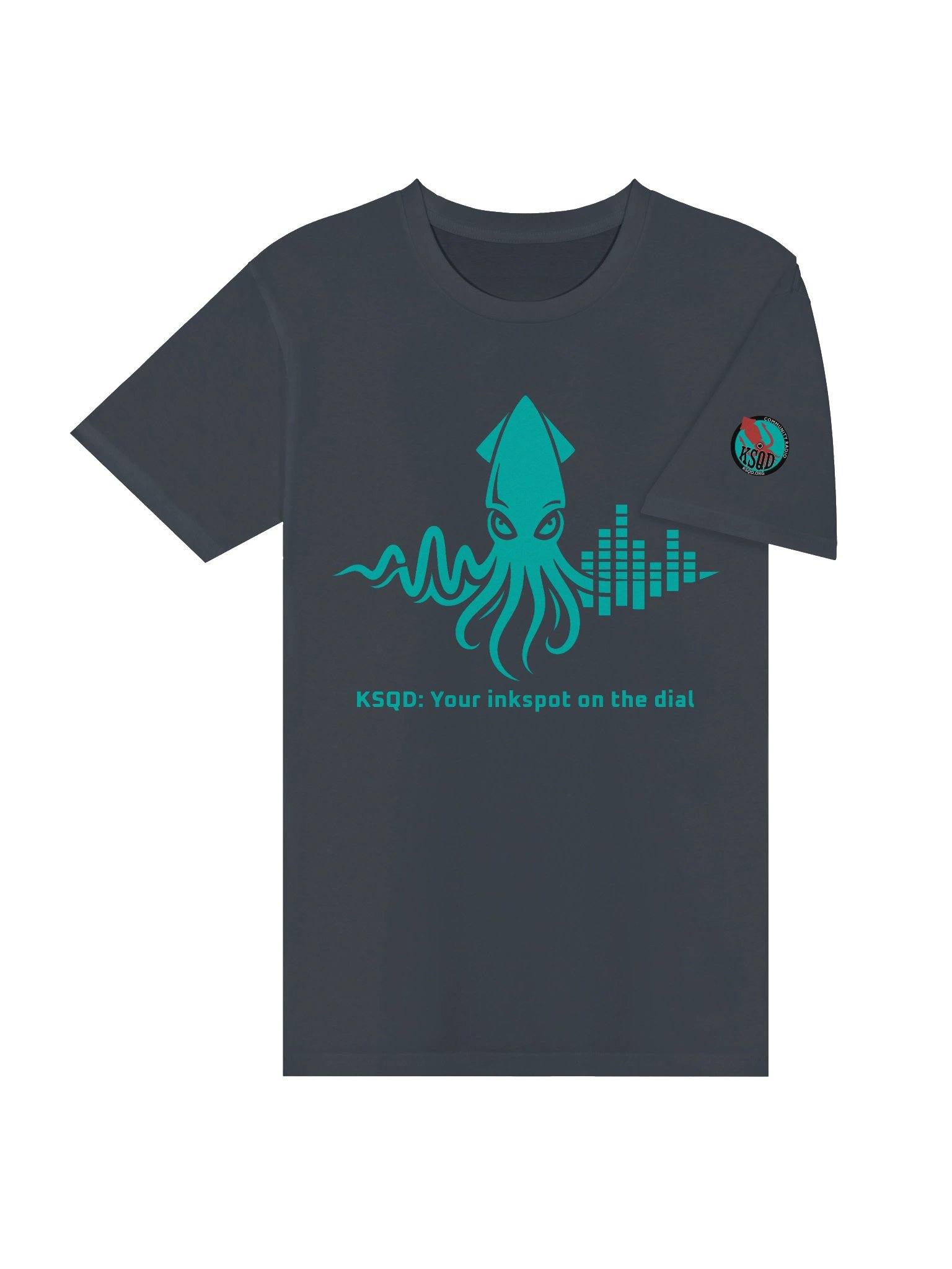 KSQD “Soundwave Squid” Premium Crew Neck Tee (Blue Squid) product image (8)