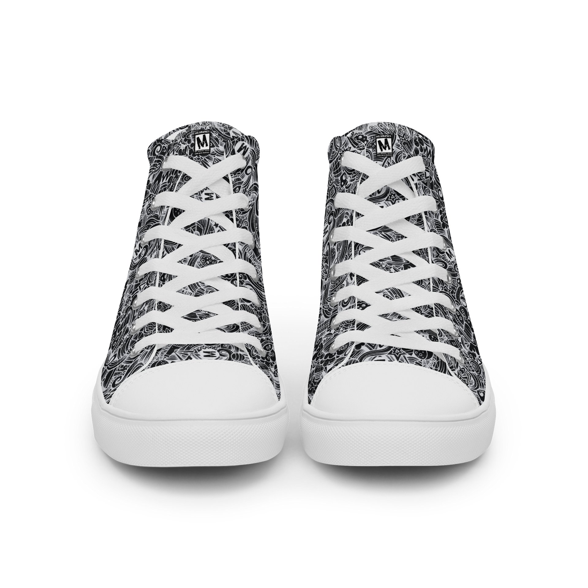 Dark Space Scribble - Women's High Tops | #MadeByMELO product image (11)