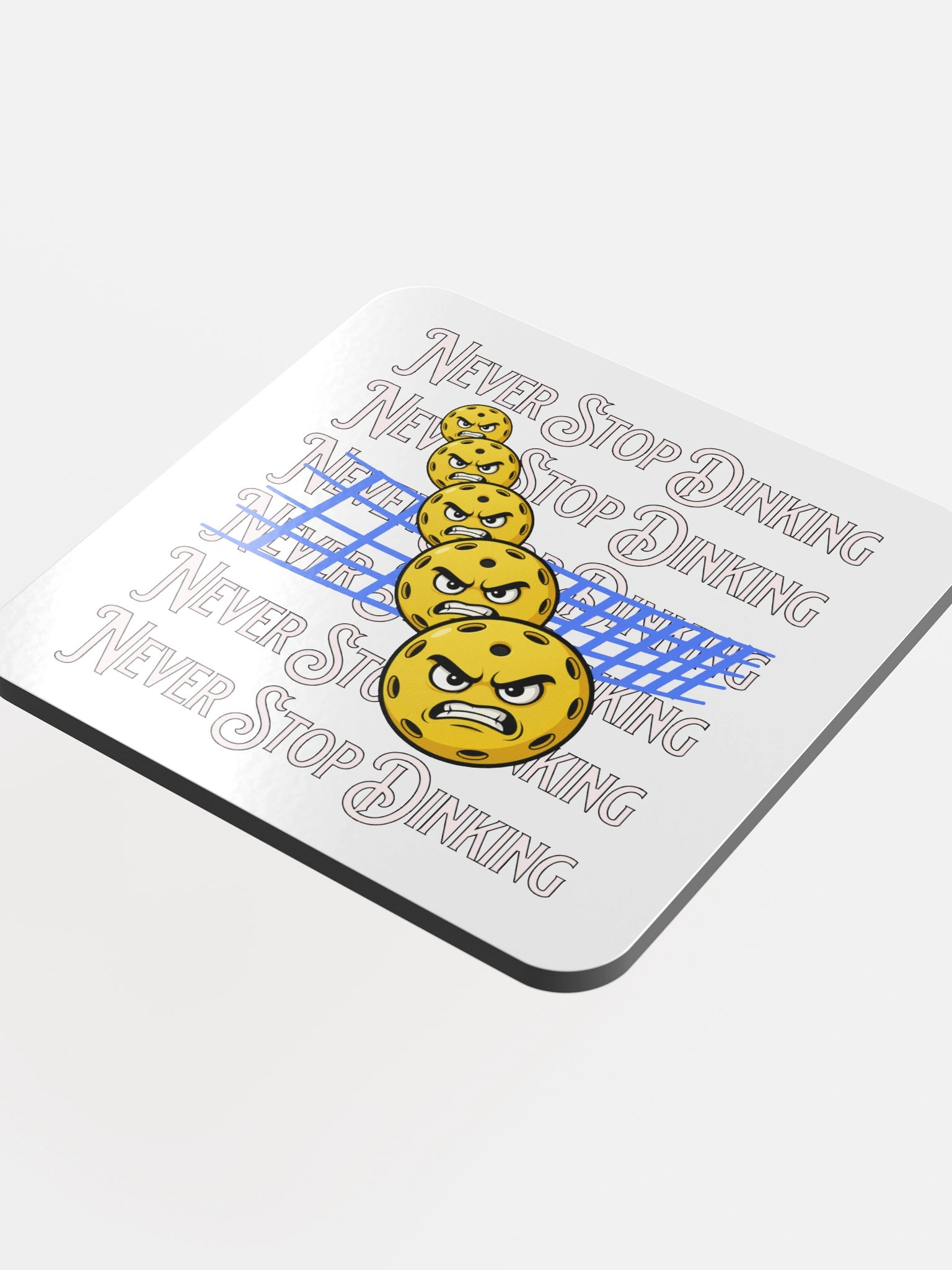 Never Stop Dinking Pickleball Dynamic Coaster Set product image (1)