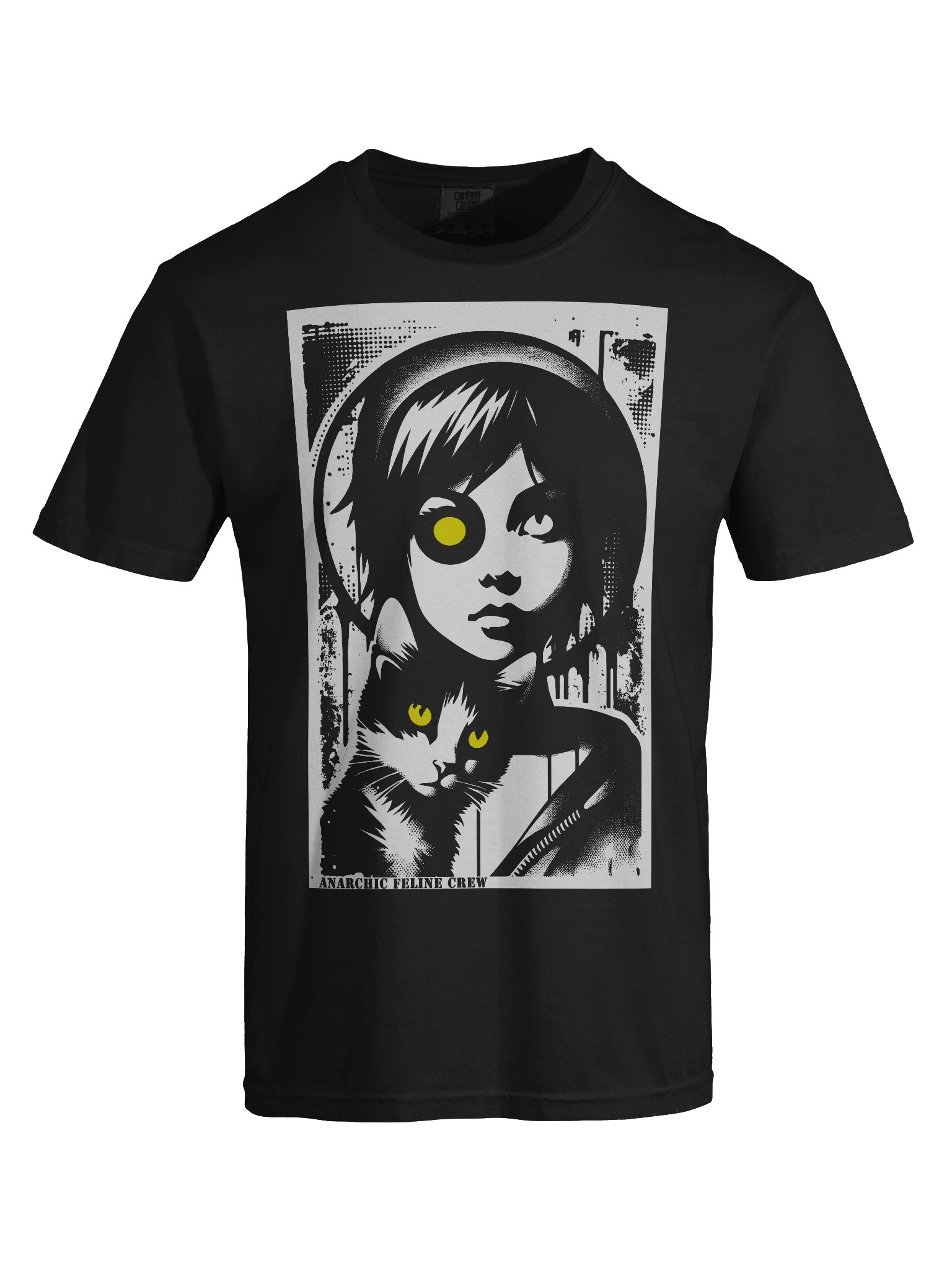 Anarchic Feline Crew //Heavyweight Vintage Graphic Tee product image (42)