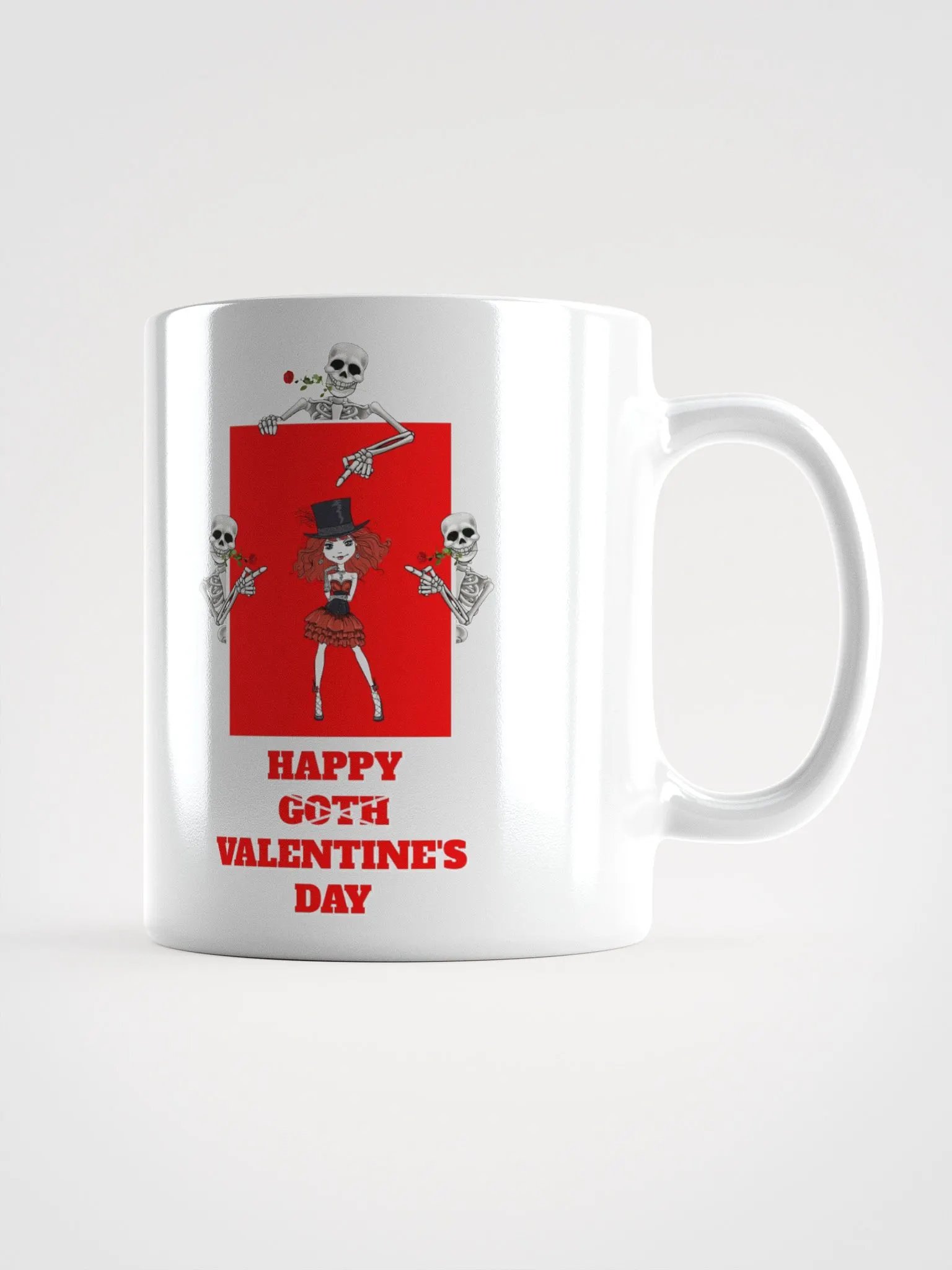 Happy Goth Valentine's Day White Mug product image (16)
