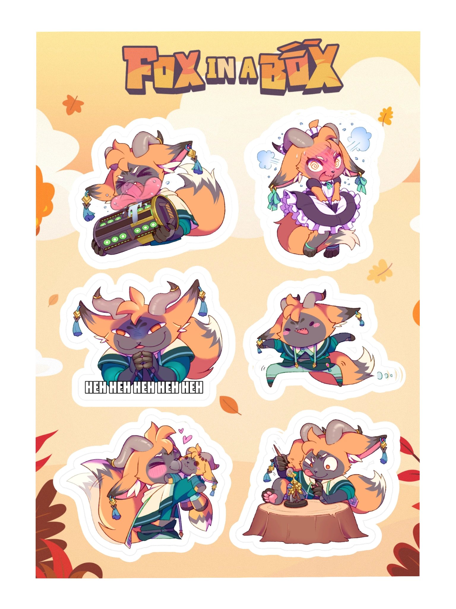 FoxInABox Sticker Sheet product image (3)
