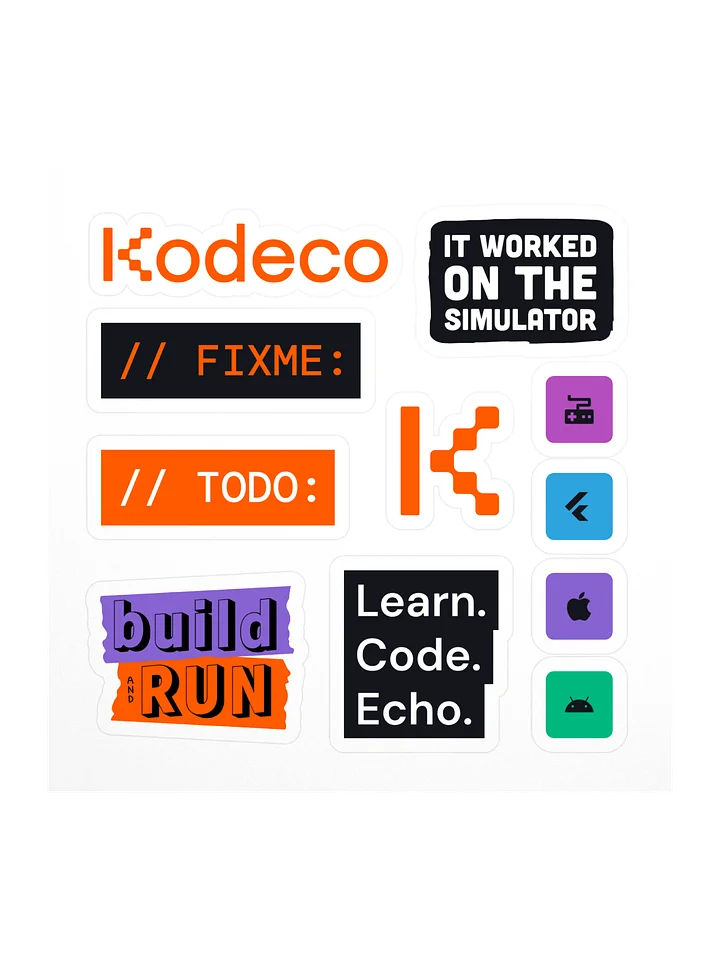 Colorful Code Cuties Sticker Pack product image (1)