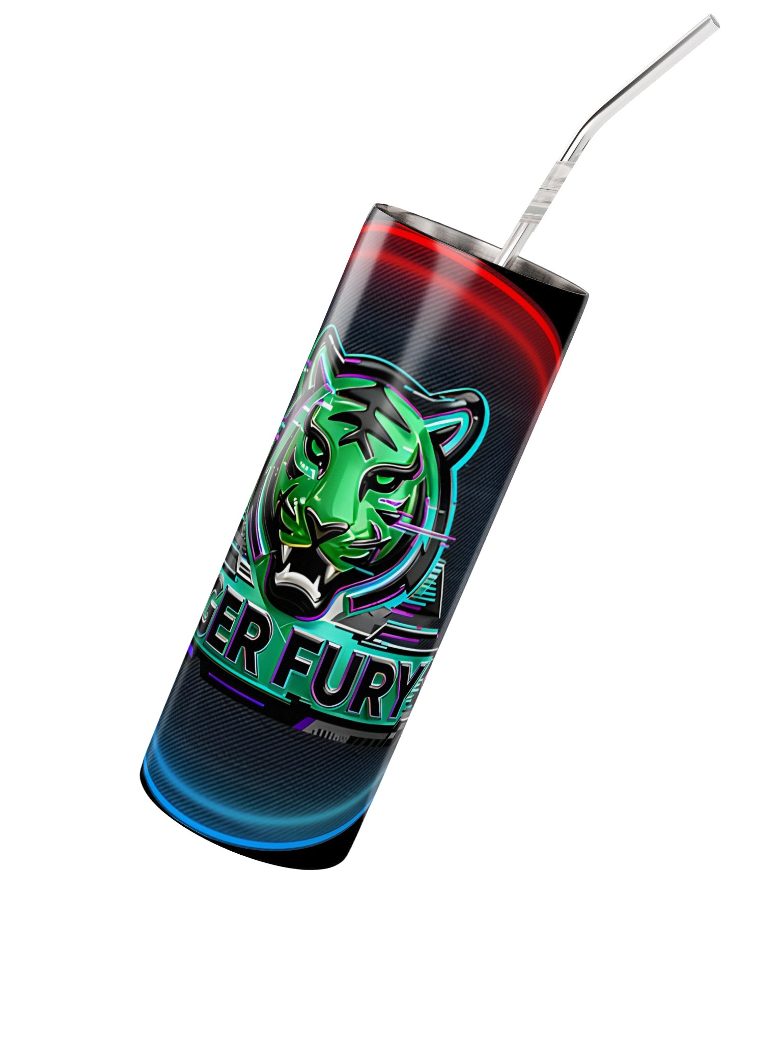 Tiger Fury Neon Tumbler product image (2)