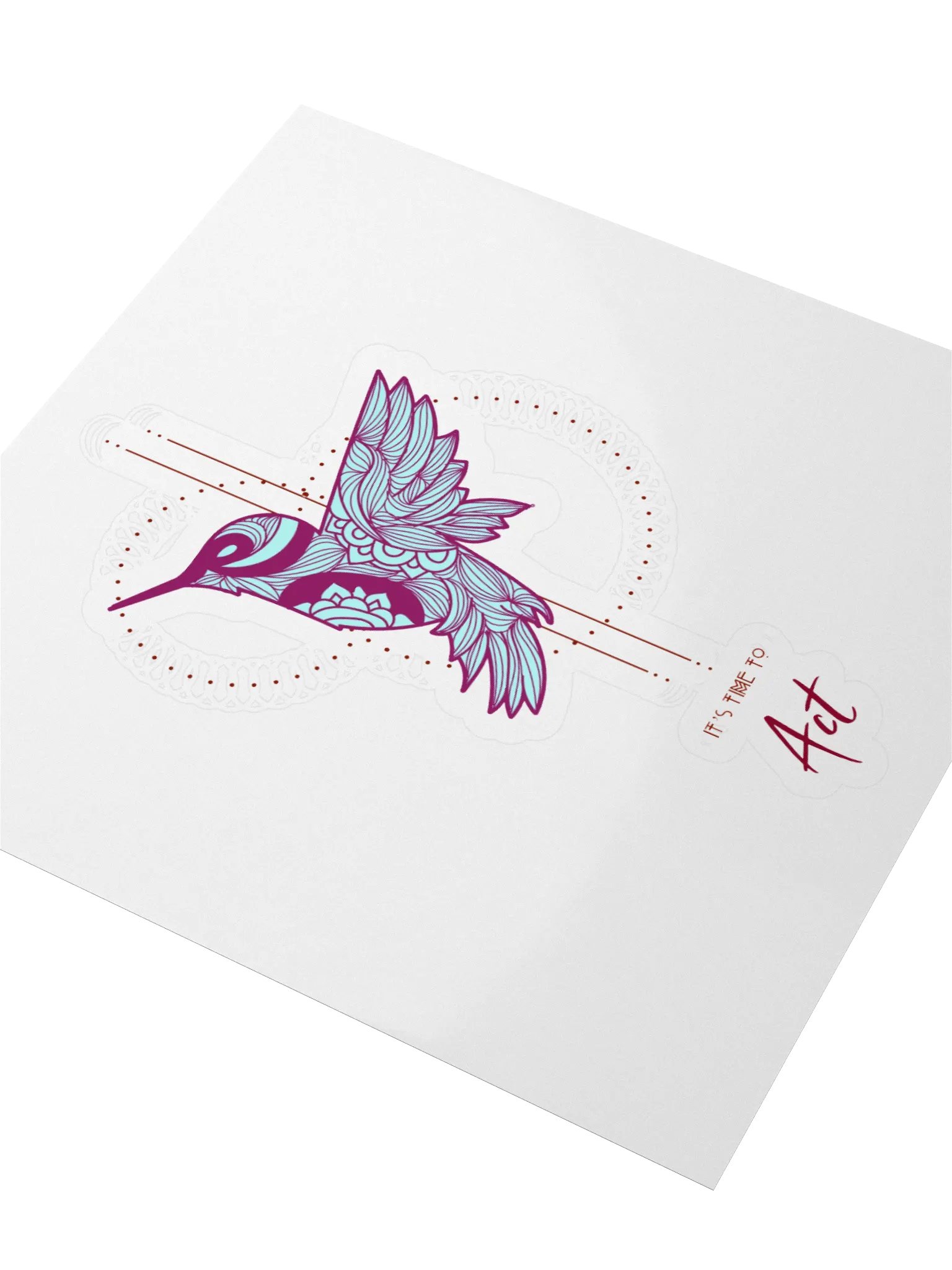 Ephemeral Art Hummingbird Sticker product image (3)