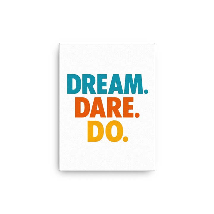 Dream Dare Do - Motivational Canvas Art product image (2)