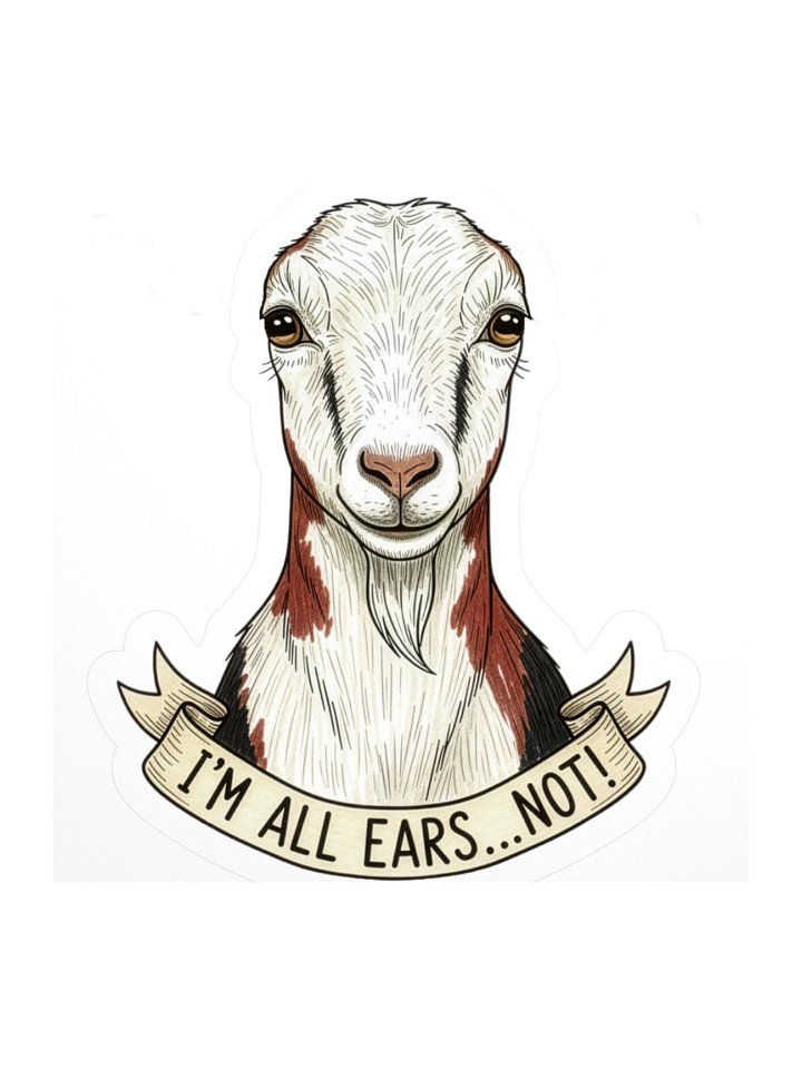 I'm All Ears...Not! — LaMancha Vinyl Sticker product image (1)