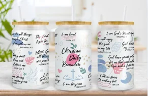 Motivational Quotes Collage 16 oz. Glass product image (2)