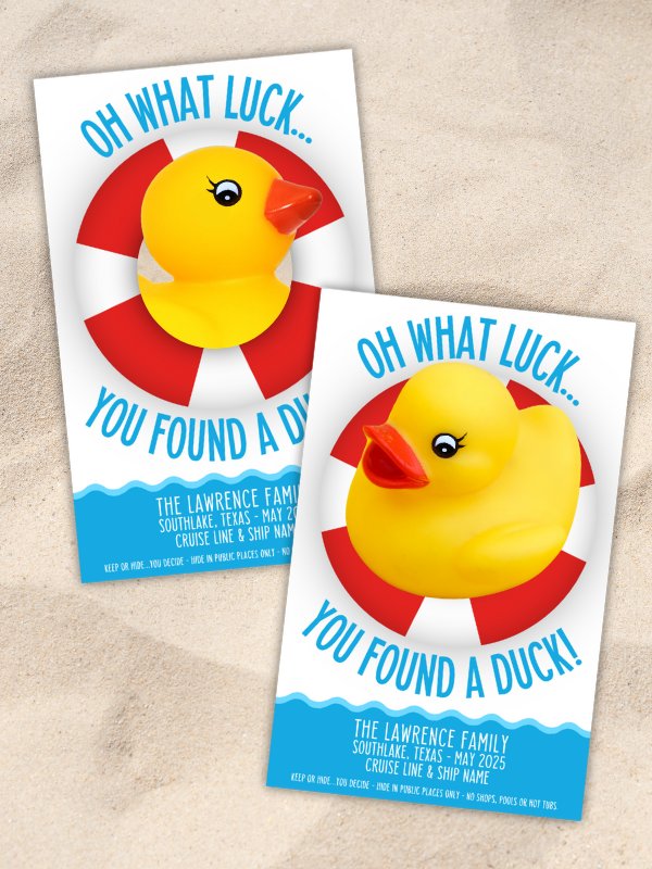 Editable Cruise Ship Duck Hunting Tags product image (8)