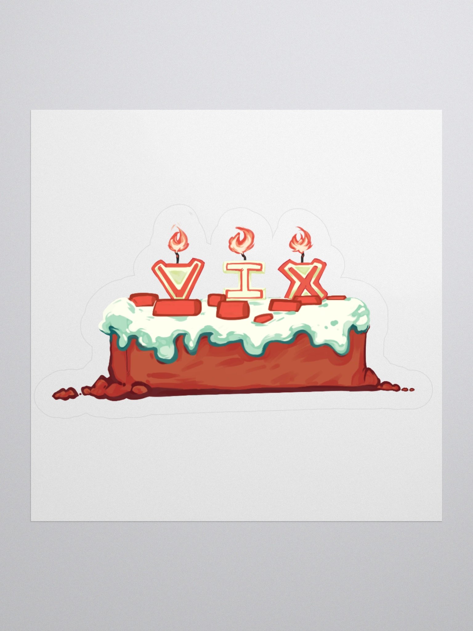 "I'll Make a Cake" w/ Candles Sticker product image (1)