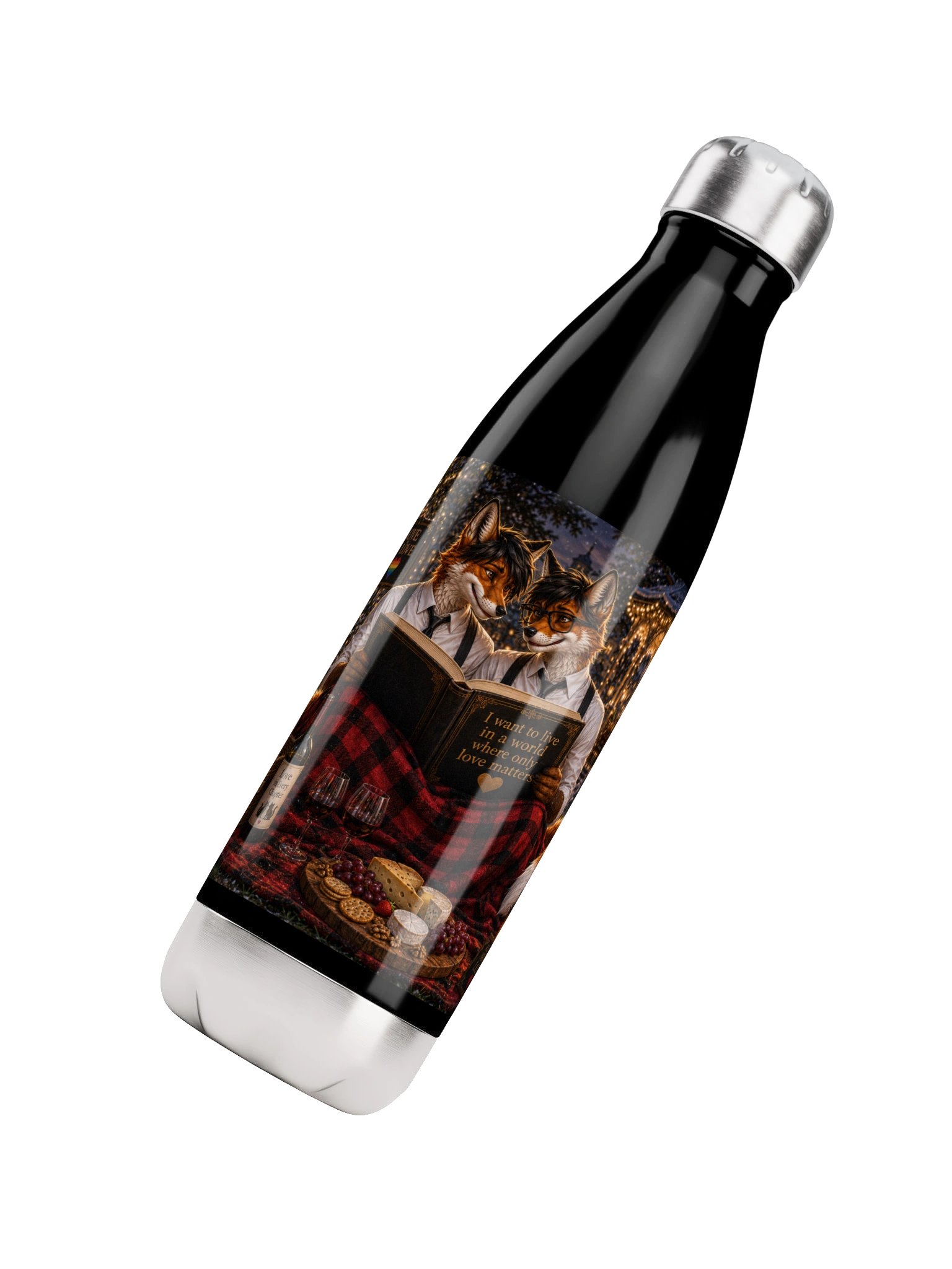 Sam & Oley Love Is Love Water Bottle. product image (4)