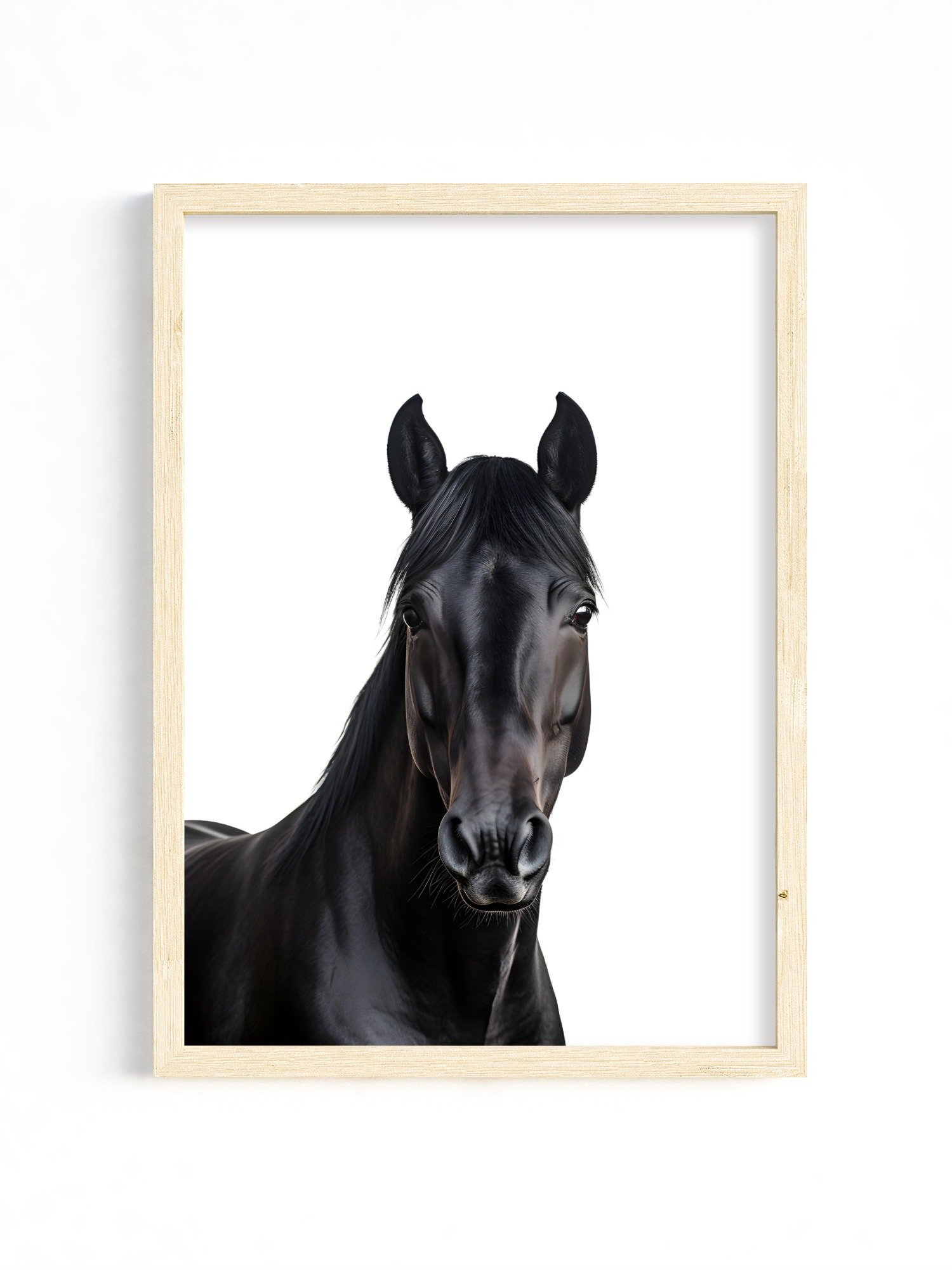 Farm Animal Black Horse Wall Art product image (1)