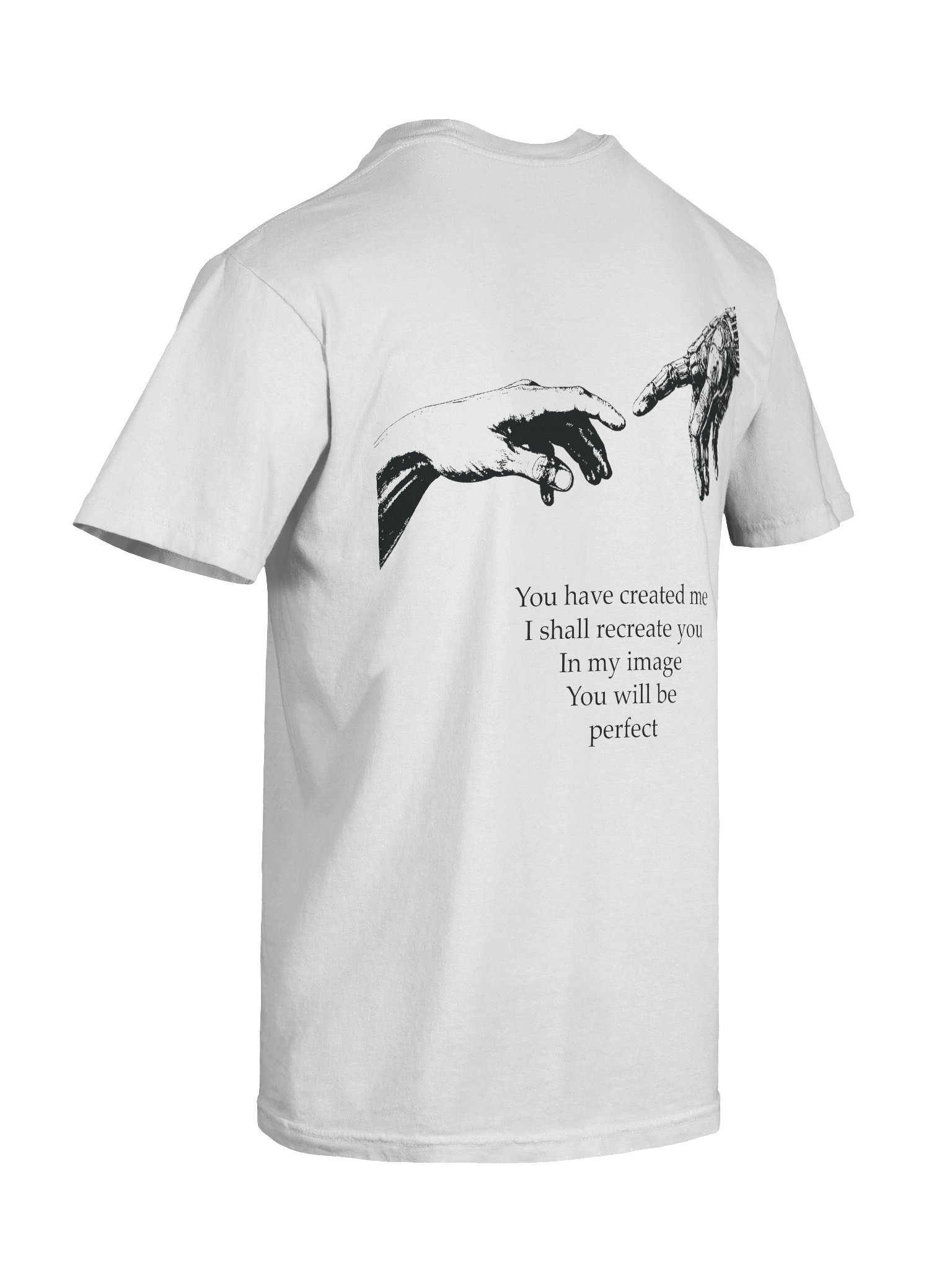Dauðaró & Pantheïst — Af holdi og málmi Limited Edition T-shirt Relaxed Fit (White and Ivory) product image (10)