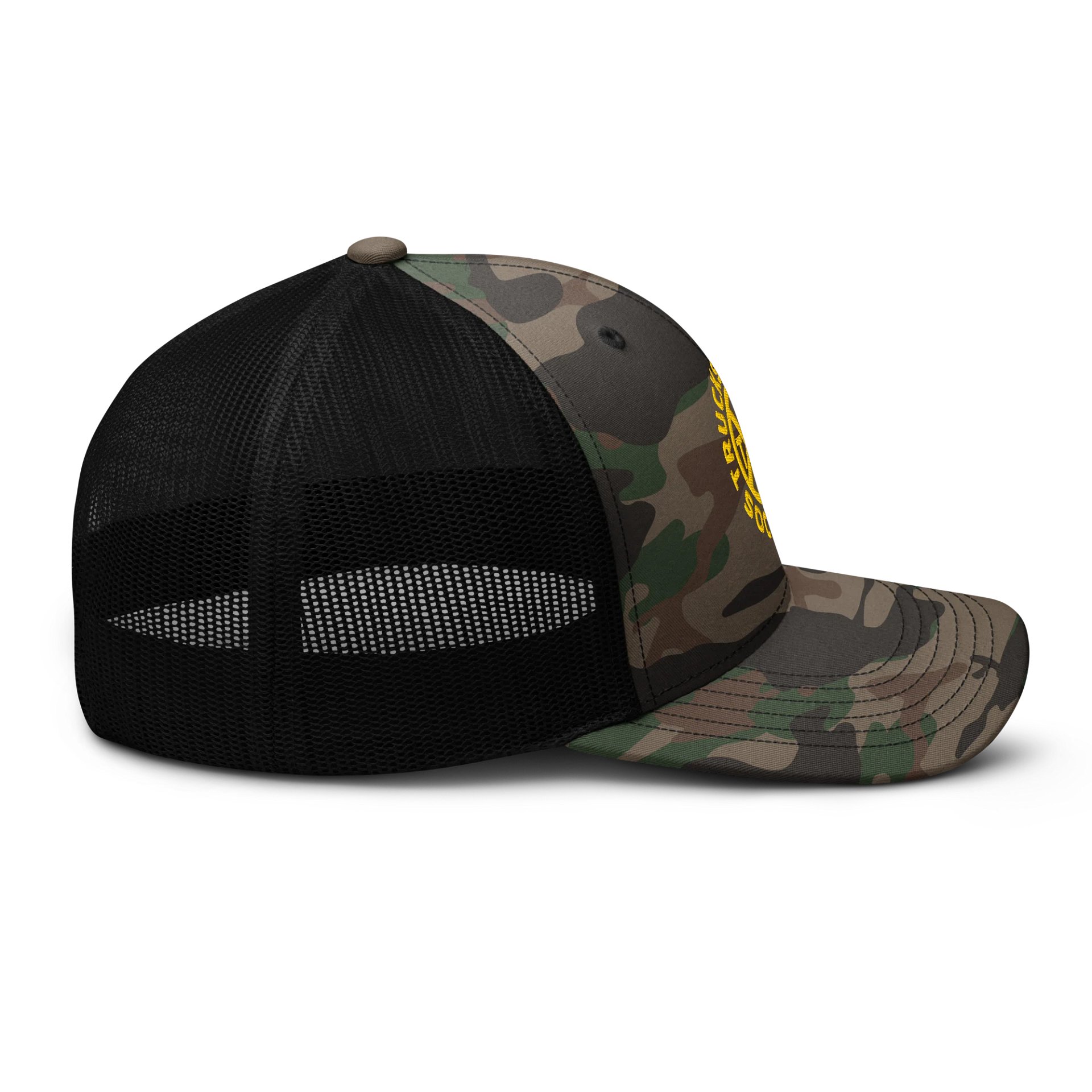 CROSSROADS YELLOW Camo Trucker Hat product image (7)