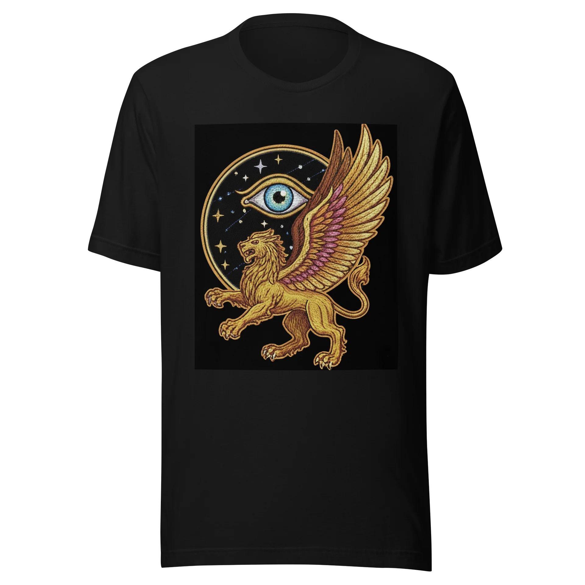 Celestial Griffin Embroidered T-Shirt product image (1)